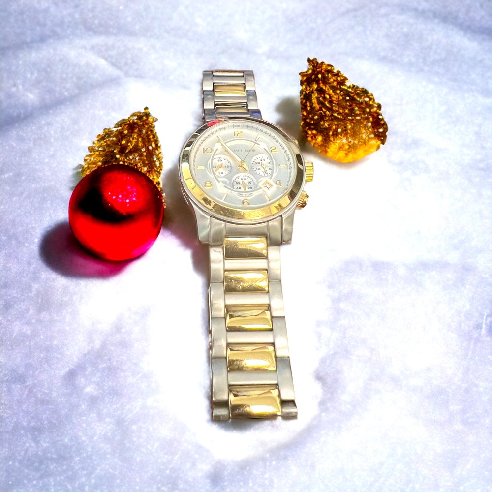 Michael KORS man watch gold and silver